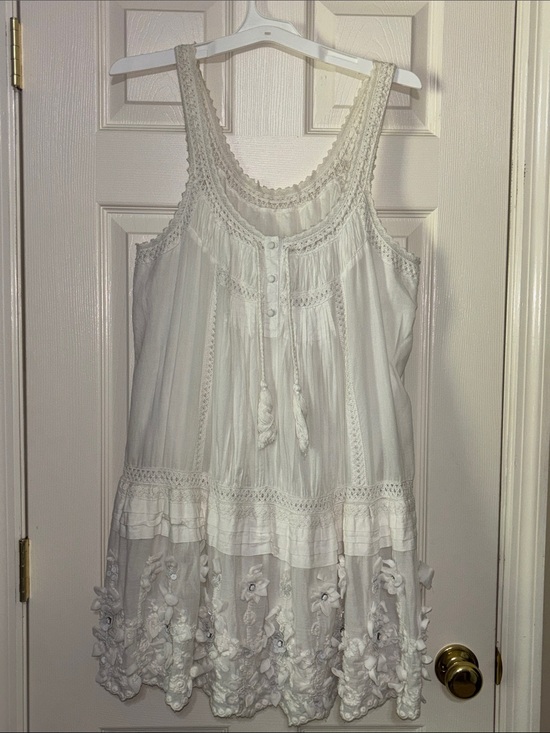 Dresses & Skirts - Vintage crochet and beaded Victorian, baby doll gown